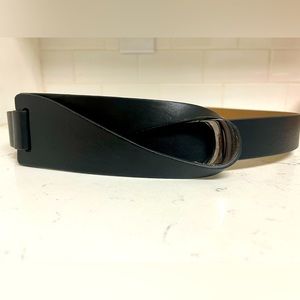 BCBGMaxAzria Geometric Black SZ M Adjustable Belt